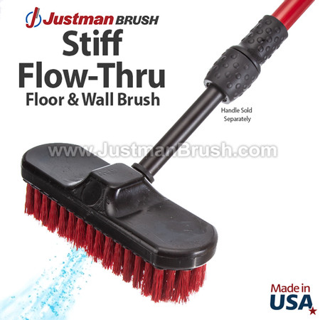 Industrial 9 Flow-Thru Wall Brush - Justman Brush Company