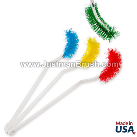 Flexible Hygienic Bottle Brushes, 5 Colors