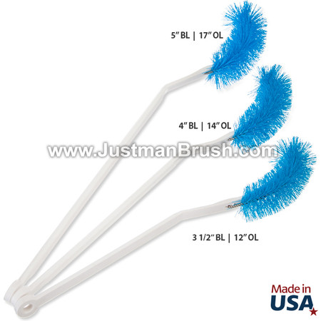 Flexible Hygienic Bottle Brushes, 5 Colors