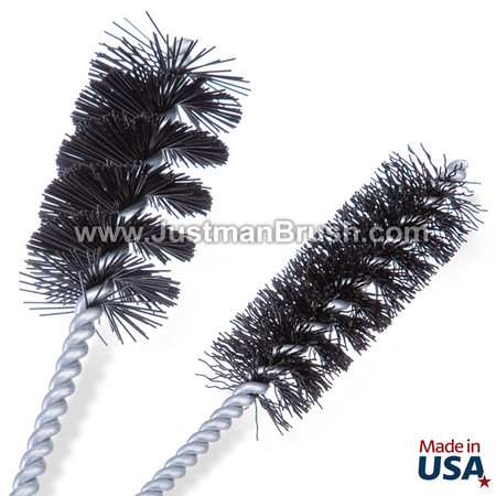 1pc Blue Pipe Cleaning Brush Set, Flexible Stainless Steel Nylon