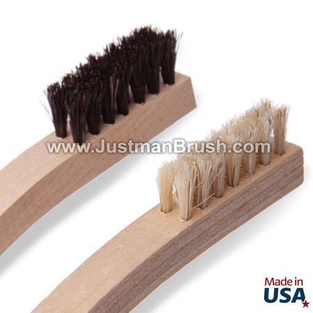 Plastic Handle Brass Wire Brush For Industrial Devices Polishing Cleaning