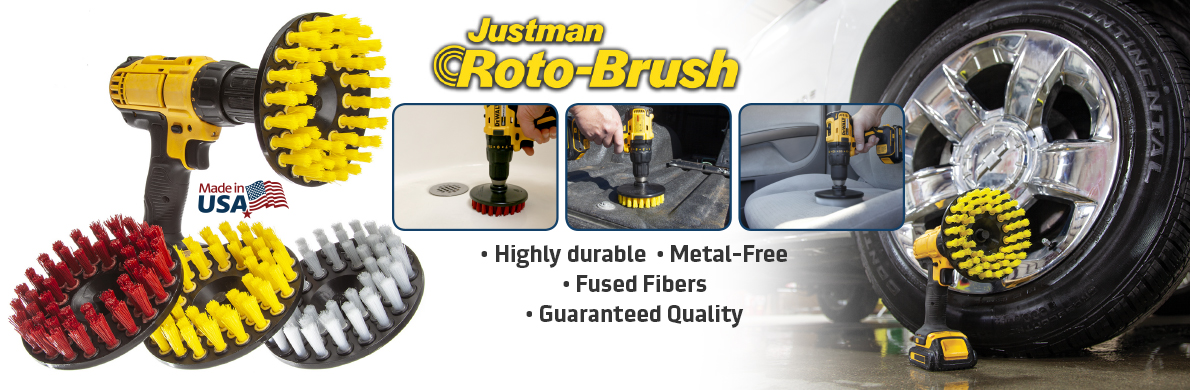 60-Inch Black Nylon Industrial Tube Brushes - Justman Brush Company