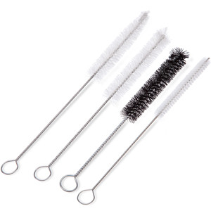 White Nylon/Stainless Steel Miniature/Micro Tube Brushes