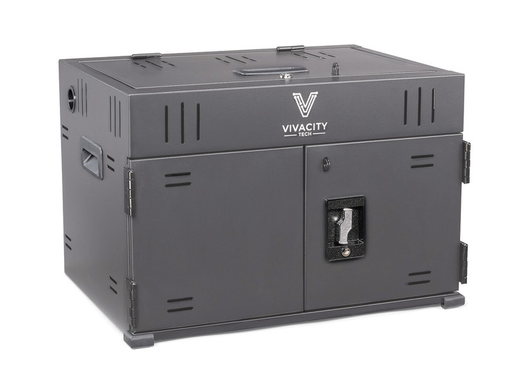 Vivacity Tech Vivacity Tech Charging Cabinet iPad Compatible 16-Unit Grey (VT-CT-STN-B16-GY-IC-NW)