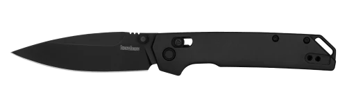 Kershaw Iridium DuraLock KVT Folding Knife - Reverse Tanto Black Oxide