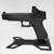 C&H Precision COMP Red Dot Sight mounted on Glock 34 Gen 5 pistol, right side profile