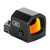 C&H Precision EDC Enclosed Red Dot Optic, front three-quarter view, 21mm enclosed-emitter window with red dot illumination