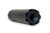2AD Nap Time suppressor in Black, diagonal view from the muzzle end showing the 10-tooth castellated front cap and bore exit.