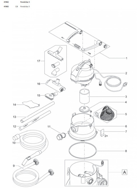 Oase Spare part tank bottom PondoVac 5 - 44012 Oase Spare part tank bottom PondoVac 5 - 44012