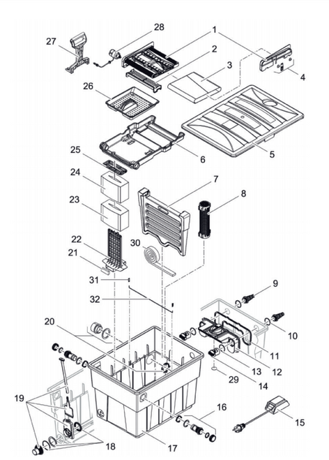 Oase Spare drain ASM BioTec 40000 / 60000 - 44182 Oase Spare drain ASM BioTec 40000 / 60000 - 44182