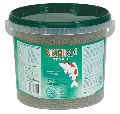 Nishikoi Staple Fish Food-2.5kg-Medium Pellet Nishikoi Staple Fish Food-2.5kg-Medium Pellet