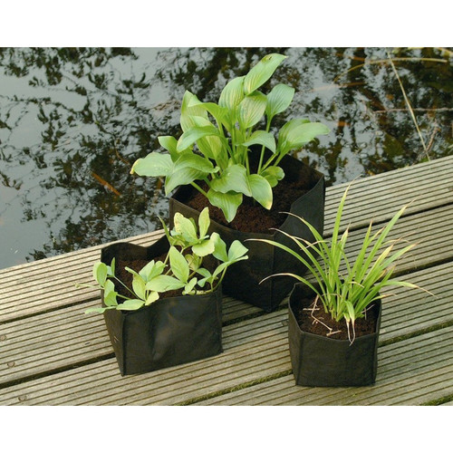 Square Textile Planting Bags - 25 x 25 x 20cm - Pack of 2
