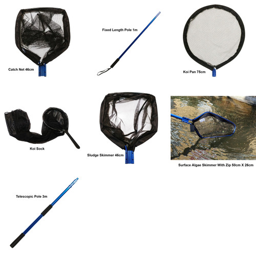 PondKraft Armoured Click-Fast Heavy Duty Pond Nets and Pole PondKraft Armoured Click-Fast Heavy Duty Pond Nets and Pole
