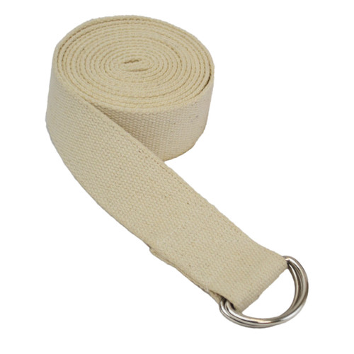 Yoga  D-ring Buckle Belt - Off White - 3 M Yoga  D-ring Buckle Belt - Off White - 3 M