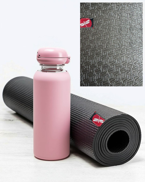 Dragonfly Natural Rubber Yoga Mat 5mm | Eco-Friendly Non-Slip Exercise Mat for Yoga, Pilates & Meditation