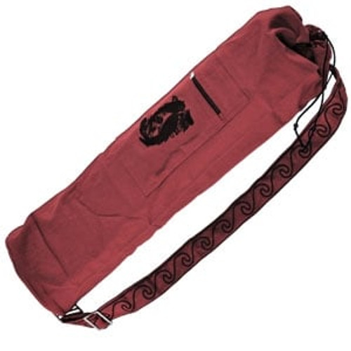 Yoga Mat Bag - Koi Fish - Embroidered Cotton Yoga Mat Bag - Koi Fish - Embroidered Cotton