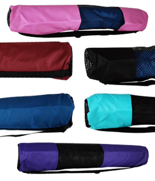 Yoga Mat Bag - Black - Zippered Yoga Mat Bag - Black - Zippered
