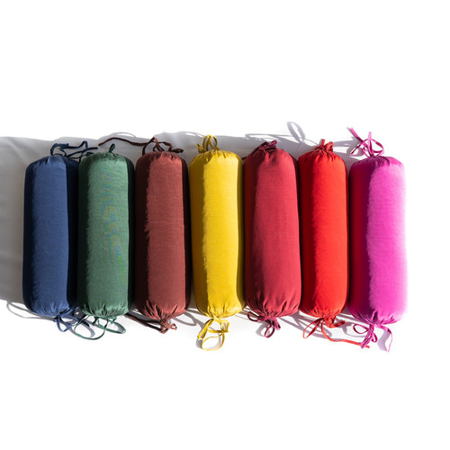 Yoga Silk Neck Pillow - Sunlight - Buckwheat Fill Yoga Silk Neck Pillow - Sunlight - Buckwheat Fill