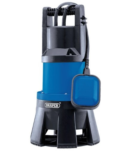 Draper Submersible Dirty Water Pump With Float Switch 1300W