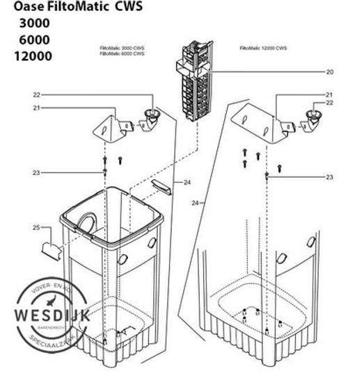 Oase ASM filter box FiltoMatic 3000 - 12003 Oase ASM filter box FiltoMatic 3000 - 12003