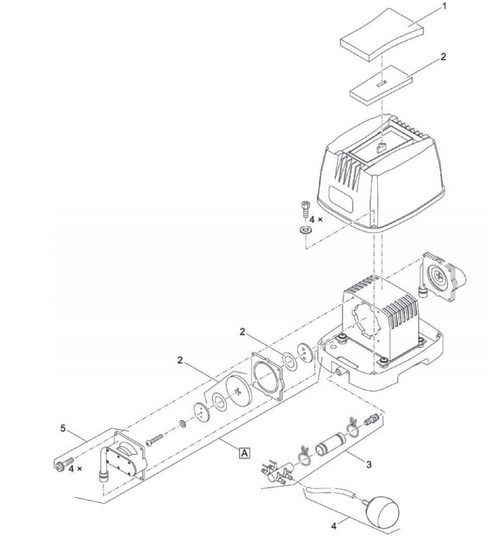 Oase Valve set AquaOxy 4800 - 14163 Oase Valve set AquaOxy 4800 - 14163
