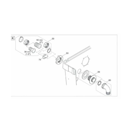 Oase Mount. plate float sw. BT 80000 cleaning - 49714