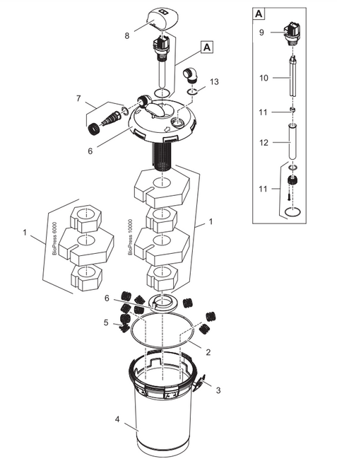 Oase Filter box BioPress 12000-15000 - 28041