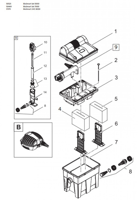 Oase Spare Inner cover BioSmart 5000 - 34896 Oase Spare Inner cover BioSmart 5000 - 34896