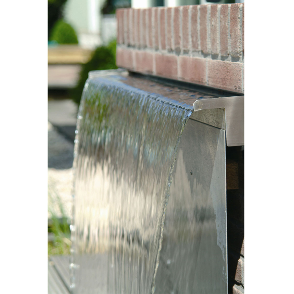 Waterfall Fountain Outdoor, 316 Stainless Steel Pond