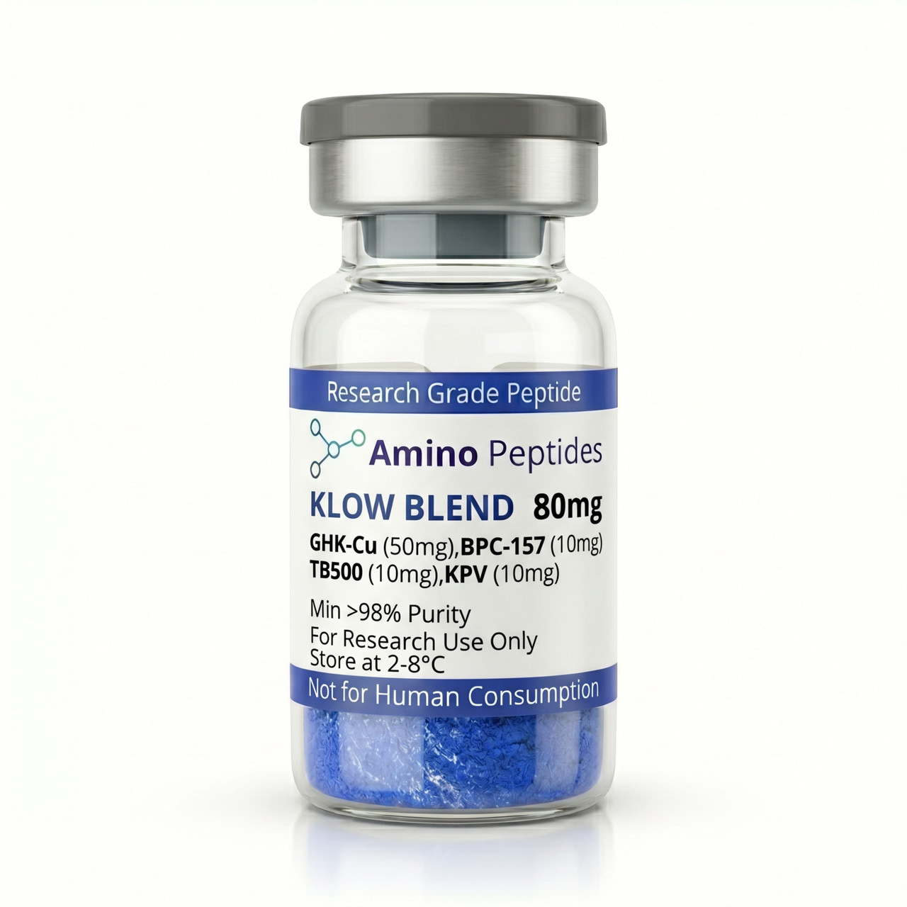 klow peptide color KLOW BLEND Peptide (80mg) | GHK-Cu, BPC-157, TB500, KPV