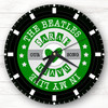 Green Vinyl Record Any Song  Custom Gift Personalised Clock