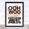 Watercolour Rebel Just For Kicks Now Song Lyric Quote Print