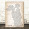 Any Song Lyrics Custom Mother & Child Song Lyric Print