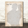 Any Song Lyrics Custom Father & Baby Song Lyric Print