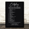 Coldplay - Concert Setlist Gig Poster Print Canvas Black & White - Croke Park Dublin Ireland - Sept 2nd 2024