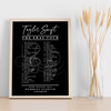 Taylor Swift - Concert Setlist Gig Poster Print Canvas Black White - Wembley London England - Aug 20 2024