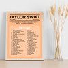 Taylor Swift - Concert Setlist Gig Poster Print Canvas Coral - Wembley London England - Aug 20 2024