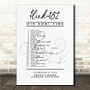 Blink-182 - Concert Setlist Gig Poster Print Canvas Vintage - The OVO Hydro Glasgow Scotland - Aug 30th 2024