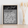 Taylor Swift - Concert Setlist Gig Poster Print Canvas Black & Grey - Wembley London England - Aug 20 2024