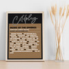 Coldplay - Concert Setlist Gig Poster Print Canvas Brown - Croke Park Dublin Ireland - Sept 2nd 2024