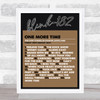 Blink-182 - Concert Setlist Gig Poster Print Canvas Brown - The OVO Hydro Glasgow Scotland - Aug 30th 2024