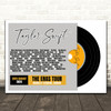 Taylor Swift - Concert Setlist Gig Poster Print Canvas Vinyl Grey - Wembley London England - Aug 20 2024
