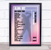 Blink-182 - Concert Setlist Gig Poster Print Canvas Male Singer - The OVO Hydro Glasgow Scotland - Aug 30th 2024