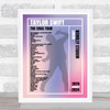 Taylor Swift - Concert Setlist Gig Poster Print Canvas Male Singer - Wembley London England - Aug 20 2024