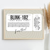 Blink-182 - Concert Setlist Gig Poster Print Canvas White Ticket - The OVO Hydro Glasgow Scotland - Aug 30th 2024
