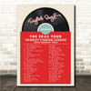 Taylor Swift - Concert Setlist Gig Poster Print Canvas Vintage Vinyl - Wembley London England - Aug 20 2024