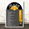 Coldplay - Concert Setlist Gig Poster Print Canvas Grey Vinyl - Croke Park Dublin Ireland - Sept 2nd 2024