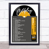 Coldplay - Concert Setlist Gig Poster Print Canvas Grey Vinyl - Croke Park Dublin Ireland - Sept 2nd 2024