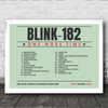 Blink-182 - Concert Setlist Gig Poster Print Canvas Green Landscape - The OVO Hydro Glasgow Scotland - Aug 30th 2024