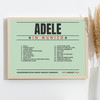 Adele - Concert Setlist Poster Print Canvas Green Landscape - Sonderfreifläche Messe - Aug 24th 2024